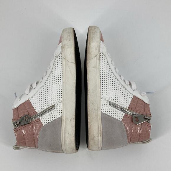 Vintage Havana Womens White Pink Lace Ups High Tops Sneakers Size 8 - Picture 6 of 15